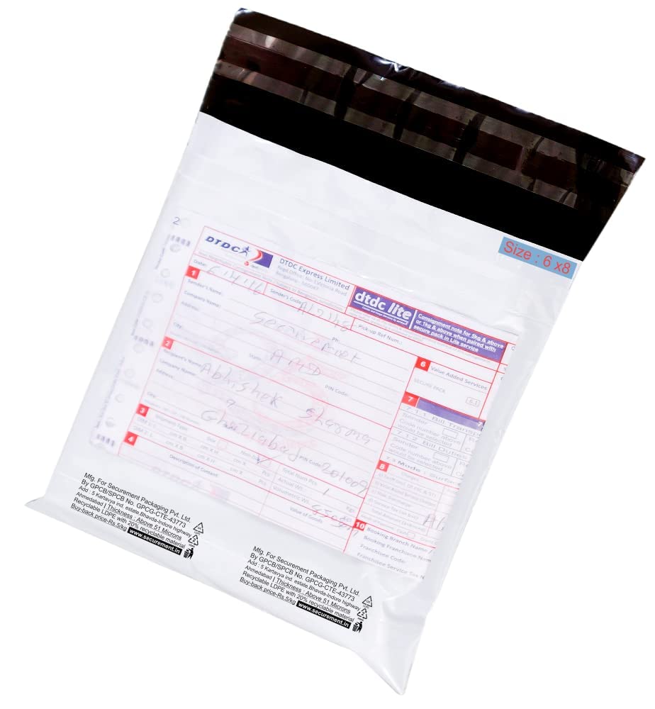 Plain Courier Bags with POD - 52 Micron