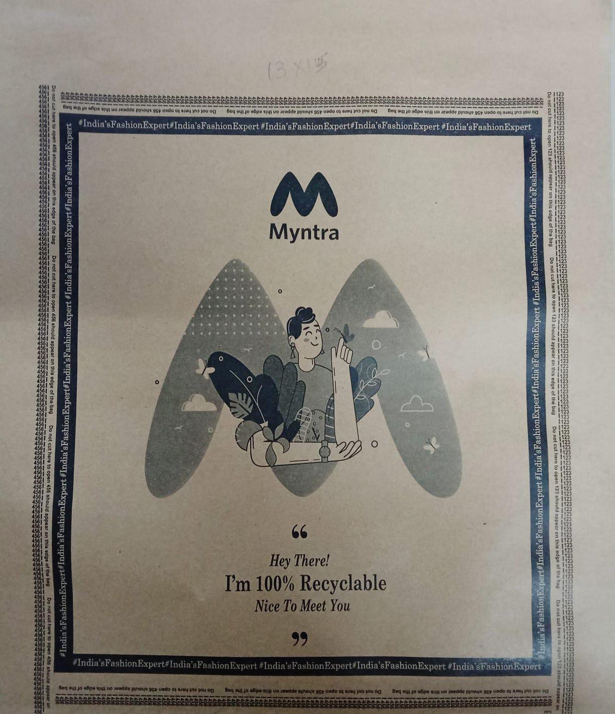 Myntra Paper Bags - 75 GSM