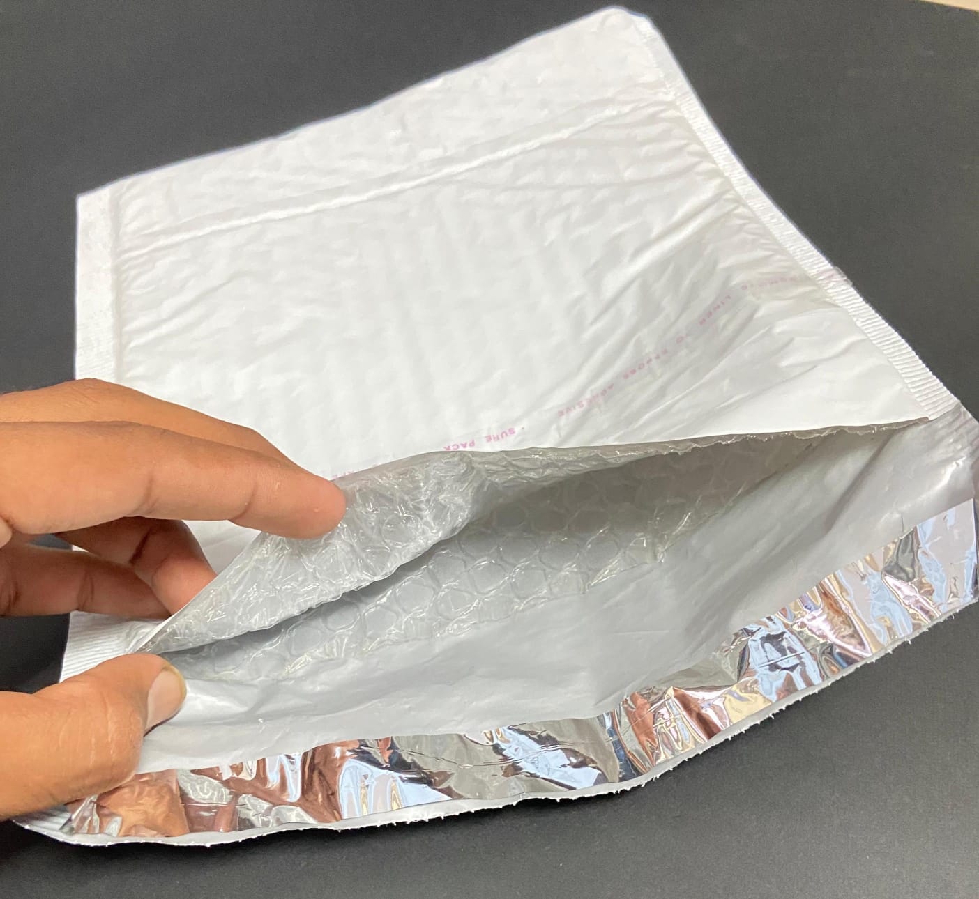 Plain Courier Bags with POD & Bubble - 60 Micron