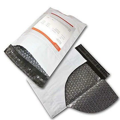 Plain Courier Bags with POD & Bubble - 60 Micron